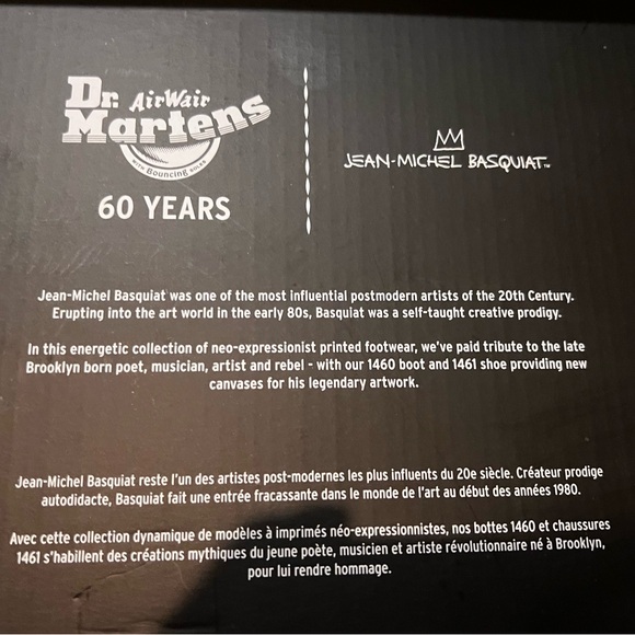 Dr. Martens 1461 Basquiat Oxford Shoes Collaboration NWT - Picture 5 of 15
